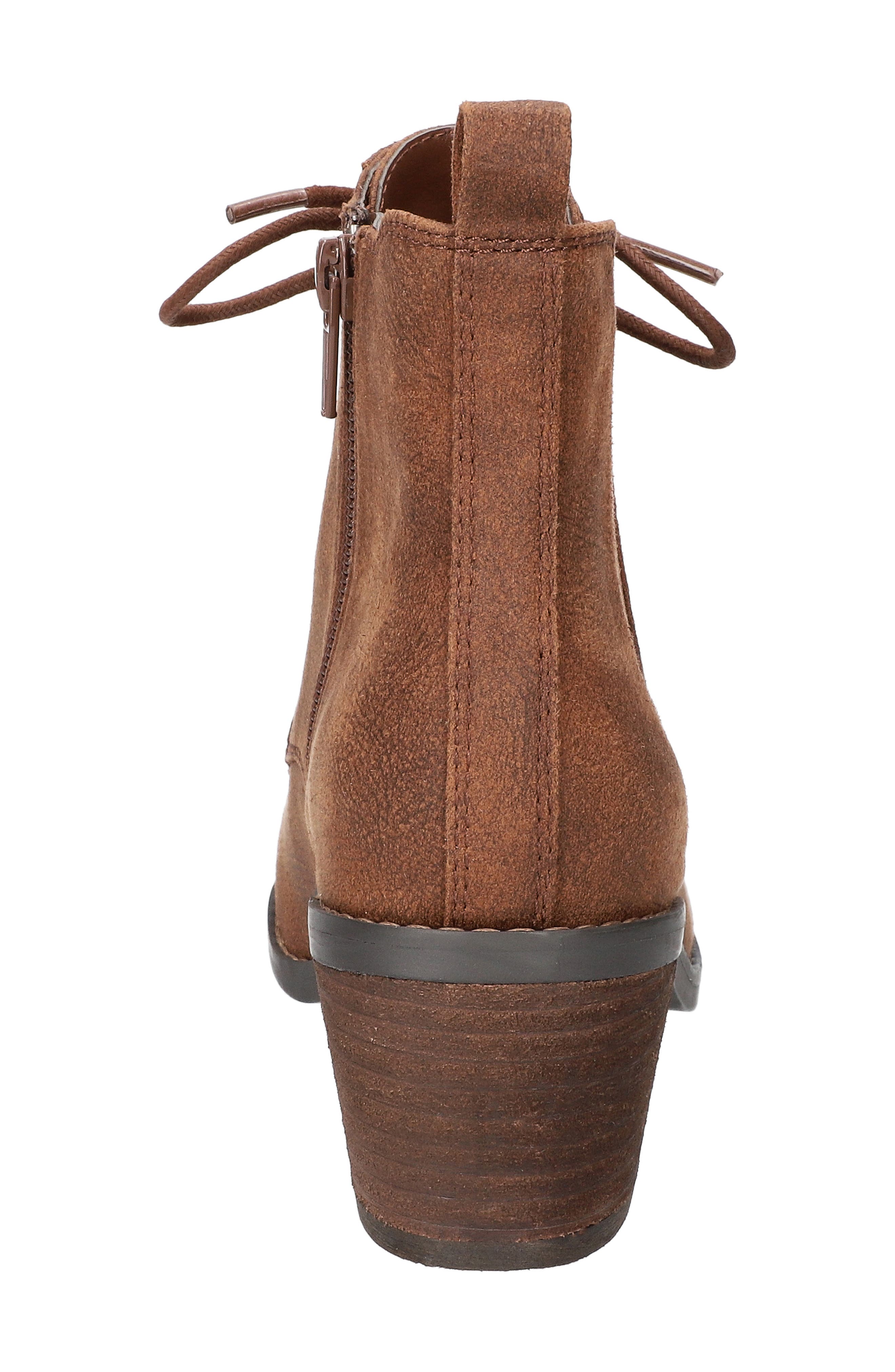 Bella Vita Bismark Lace-Up Bootie, Alternate, color, Tan