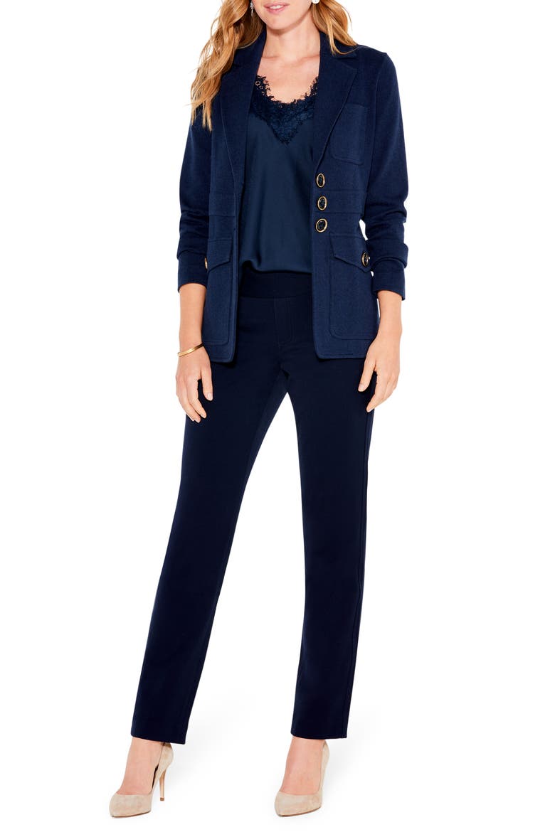 Editor Knit Blazer, Alternate, color, DARK INDIGO
