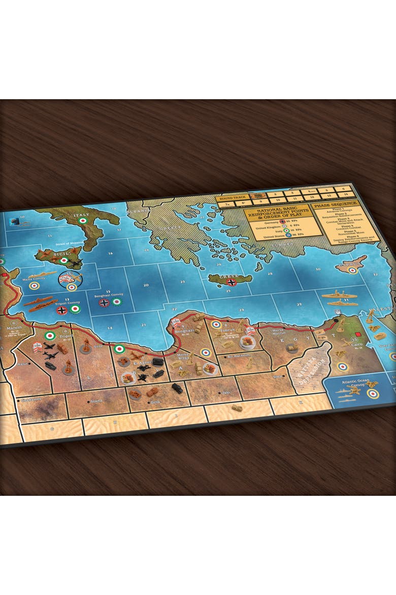 Axis & Allies North Africa - WWII Strategy Board Game, Ages 12+, Alternate, color, Multicolored