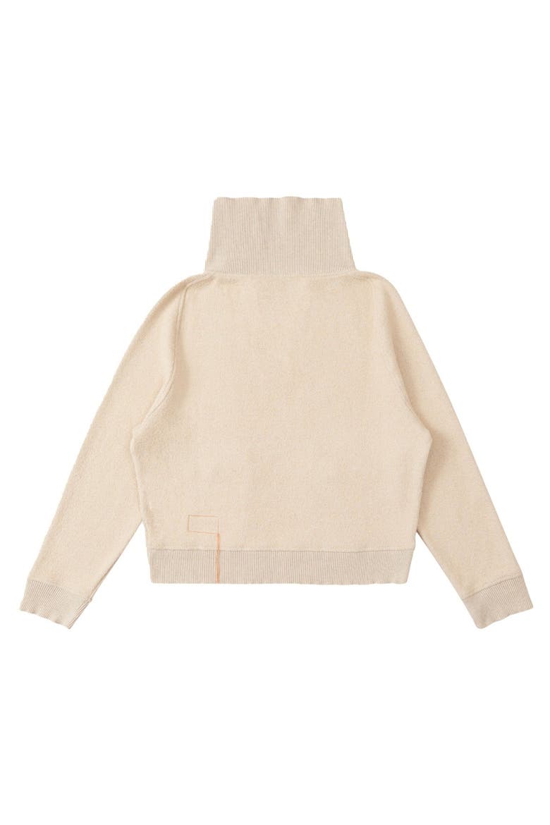 Colette Cotton Sweatshirt, Alternate, color, Ecru