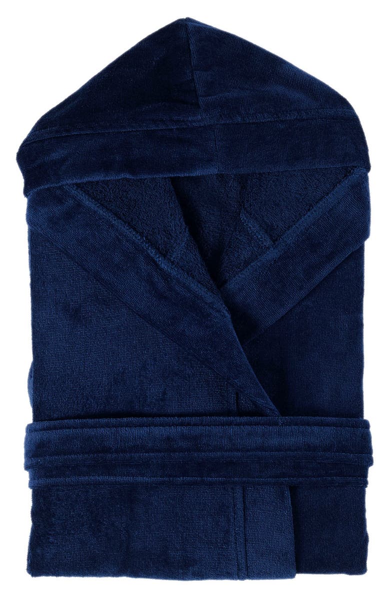 Brooks Brothers Ottoman Rolls Bathrobe, Main, color, Navy