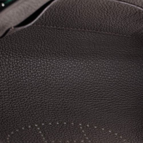 Pre-owned Hermes Hermes Videpoches Bag Togo In Gray