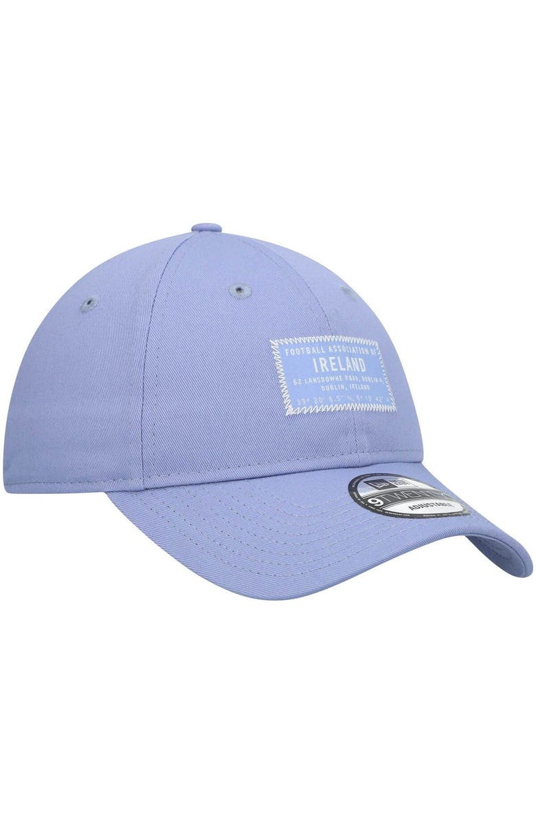 New Era Men's New Era Lavender Ireland National Team Wordmark Patch 9TWENTY Adjustable Hat, Alternate, color, Blue