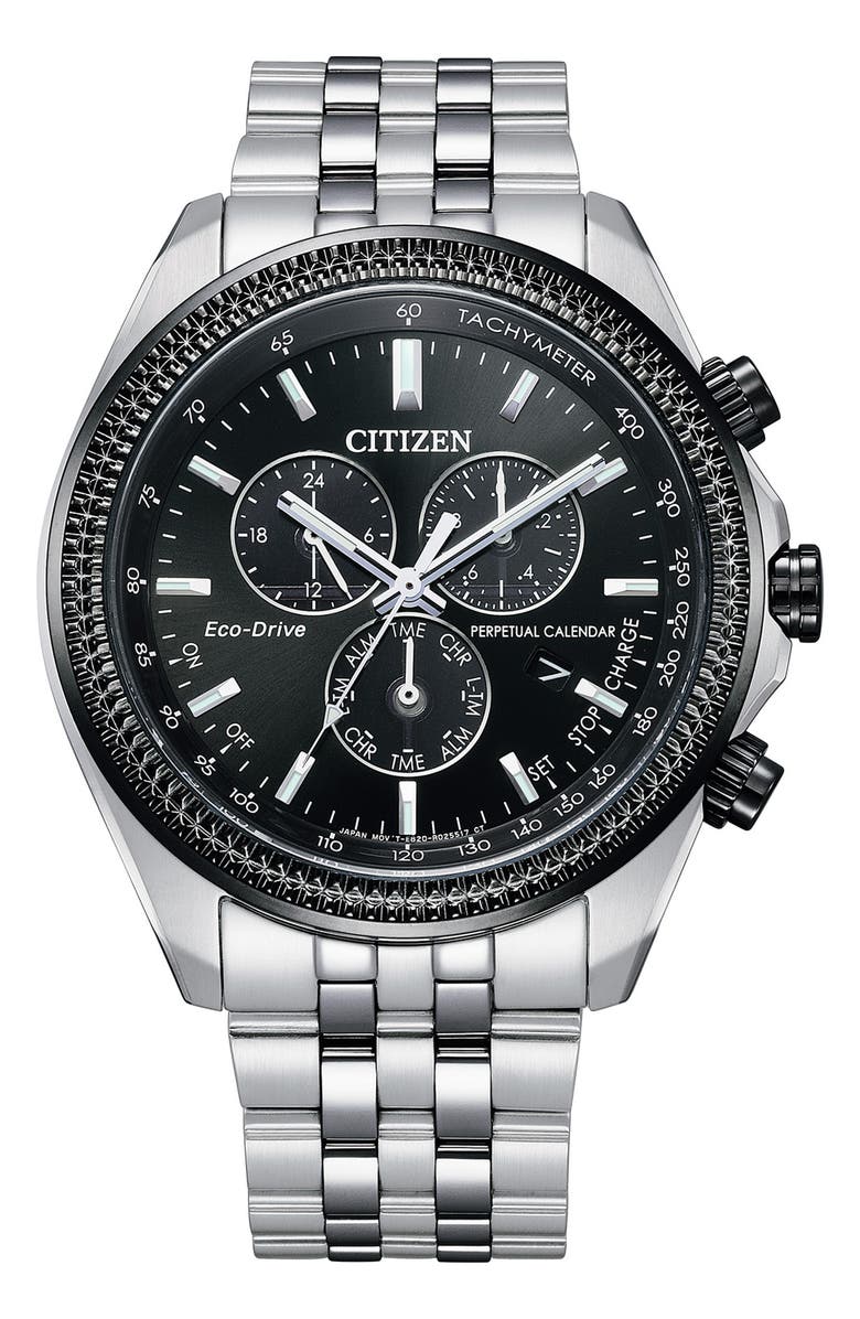Citizen Weekender Eco-Drive Chronograph Bracelet Watch, 44mm, Main, color,