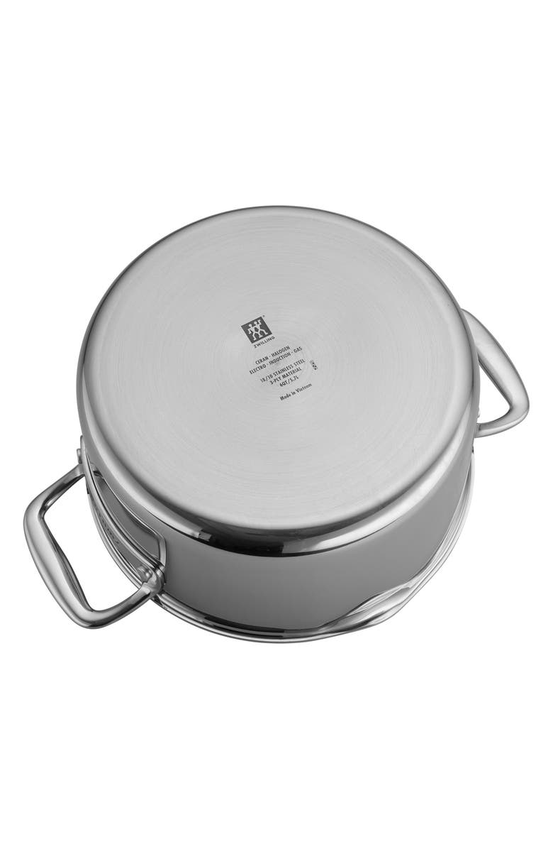 ZWILLING Clad CFX 6-Quart Nonstick Dutch Oven, Alternate, color, Stainless Steel