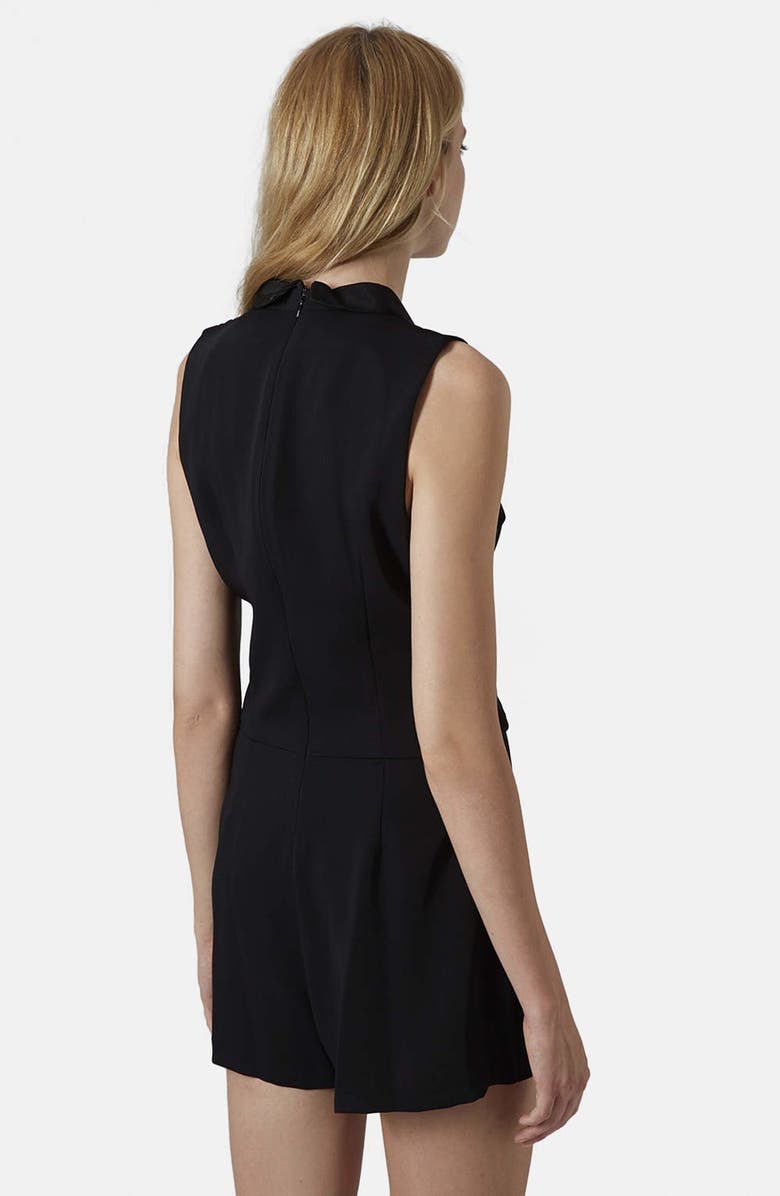 Topshop Tux Skort Romper, Alternate, color, 