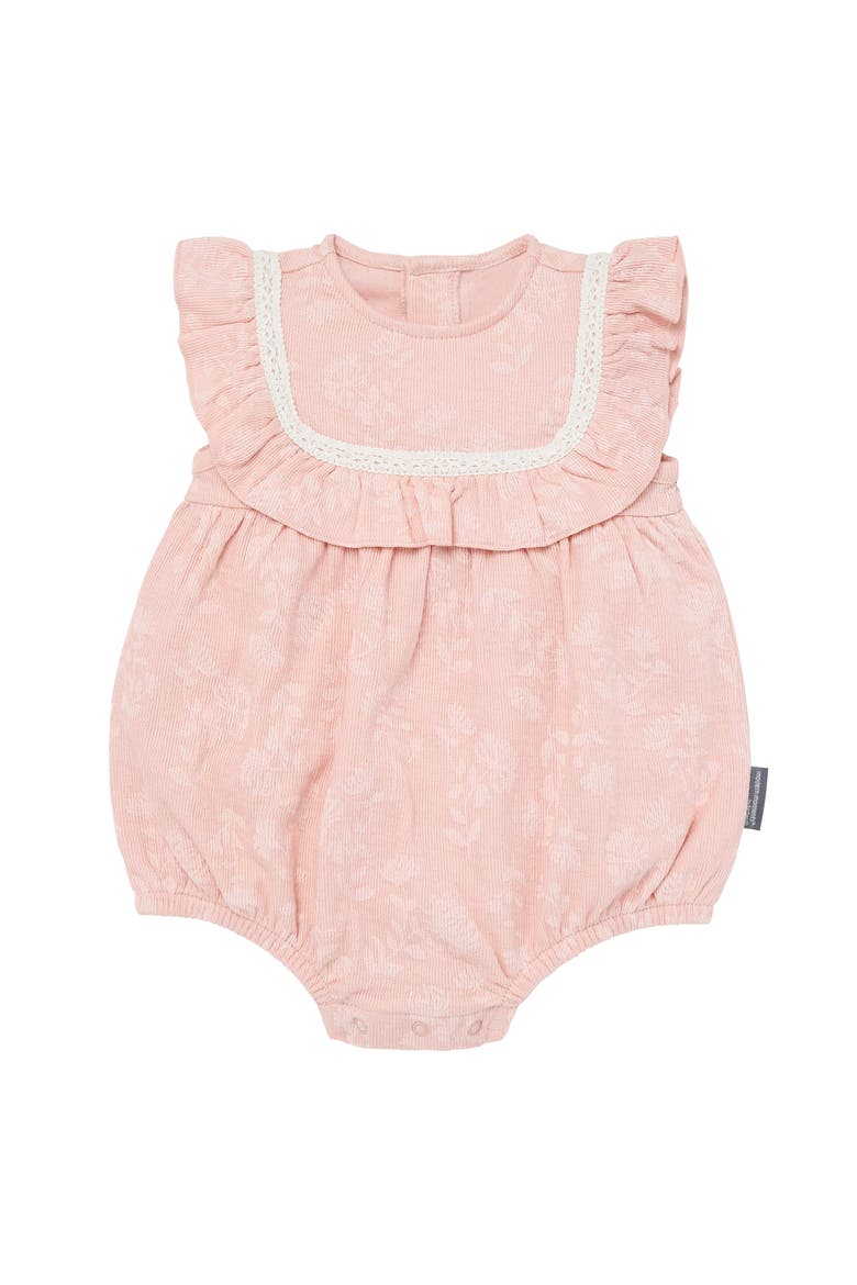 Ruffle Bubble Romper, Main, color, Rose Floral