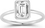 GLAZE JEWELRY Emerald Cut Moissanite Solitaire Ring