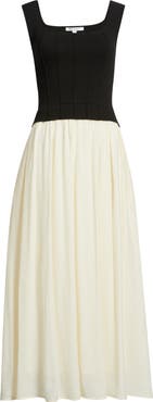 ZOE AND CLAIRE Mixed Media Dress