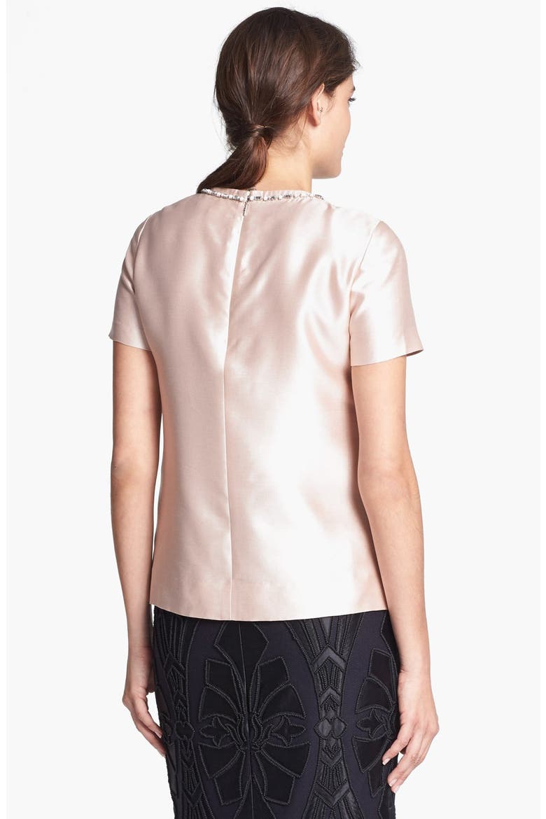 'Vesper' Silk Top, Alternate, color, BLUSH CHAMPAGNE