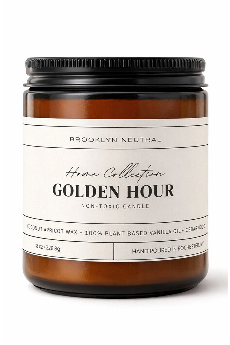 Golden Hour: Vanilla Santal Non-Toxic Luxury Candle, Main, color, None