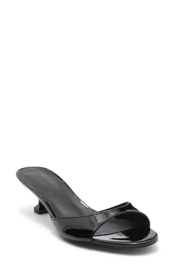 Billini Yasser Kitten Heel Mule In Black