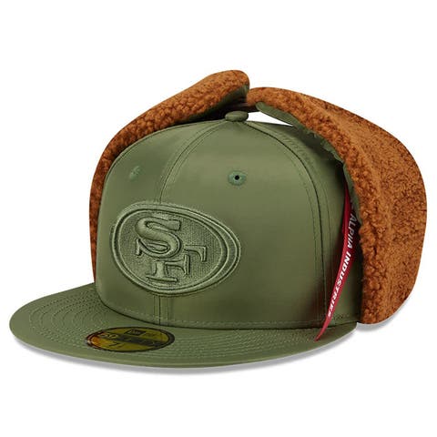 Men's New Era x Alpha Industries  Olive San Francisco 49ers Dog Ears 59FIFTY Fitted Hat