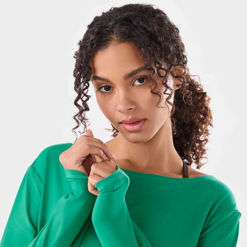 Tavi Brushed Tec Knit Long Sleeve In Green