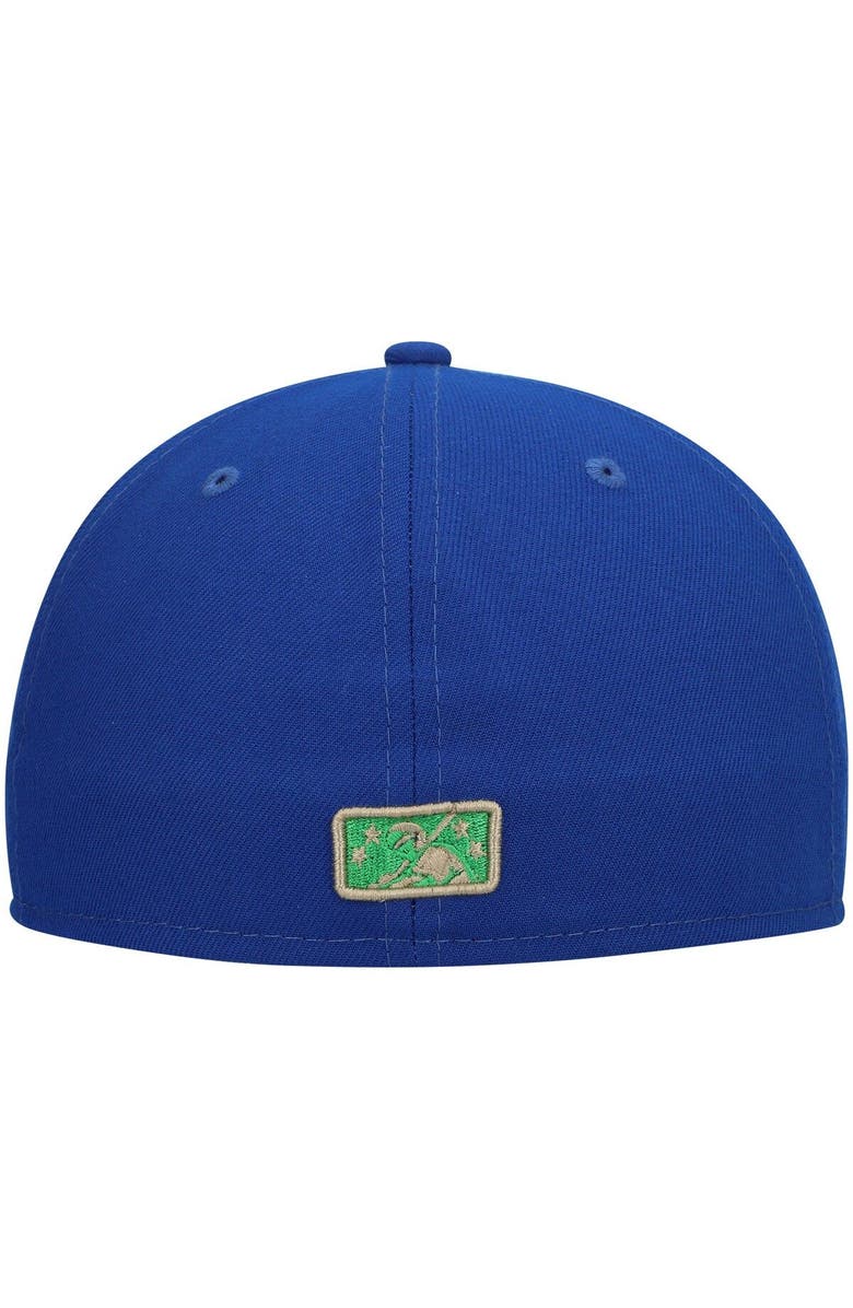 New Era Men's New Era Blue New Hampshire Fisher Cats Authentic Collection Team Alternate 59FIFTY Fitted Hat, Alternate, color, 