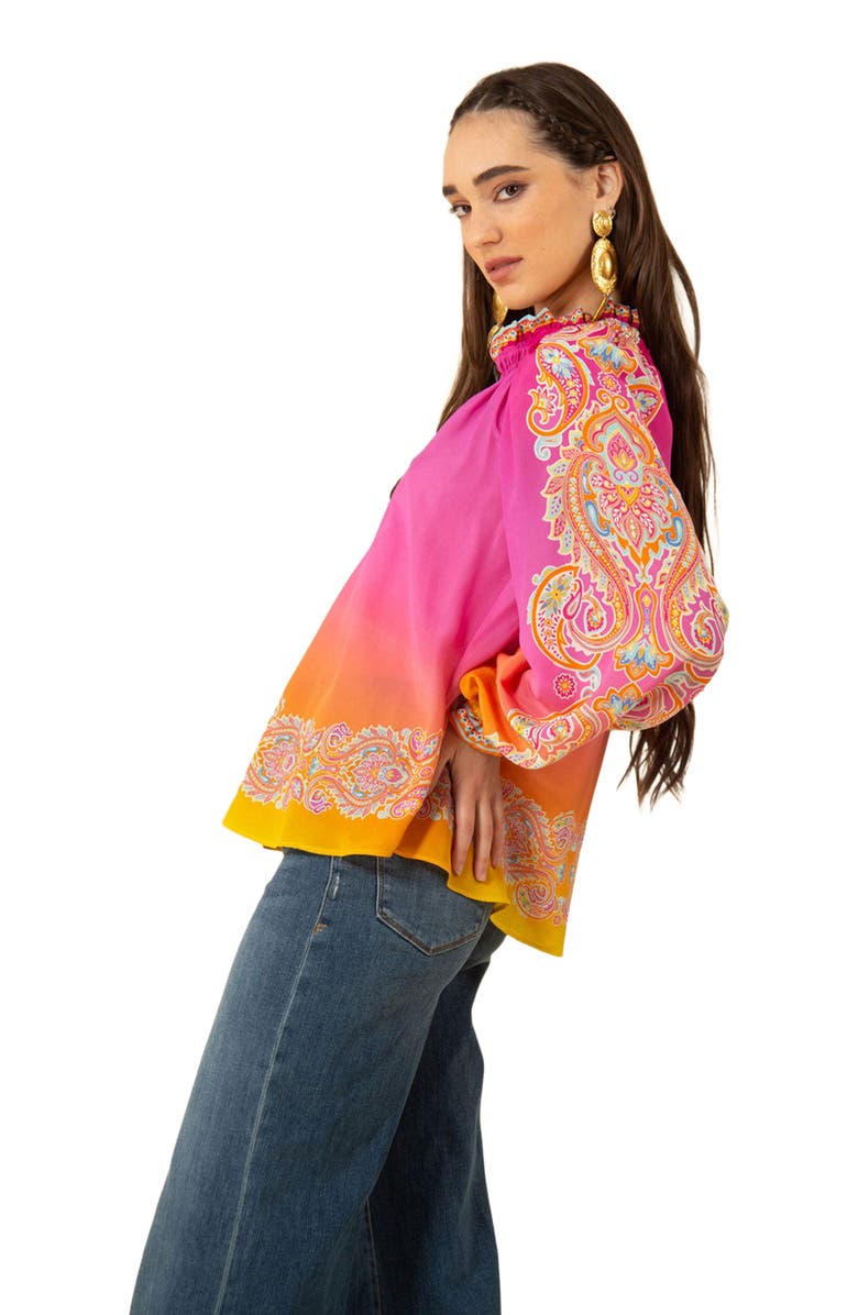 Hale Bob Everleigh Silk Top, Alternate, color, 