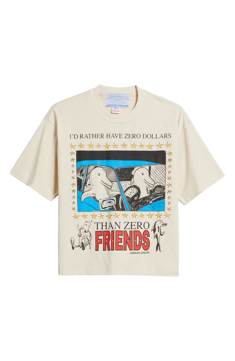 JUNGLES Zero Dollars Cotton Graphic T-Shirt, Alternate, color, 