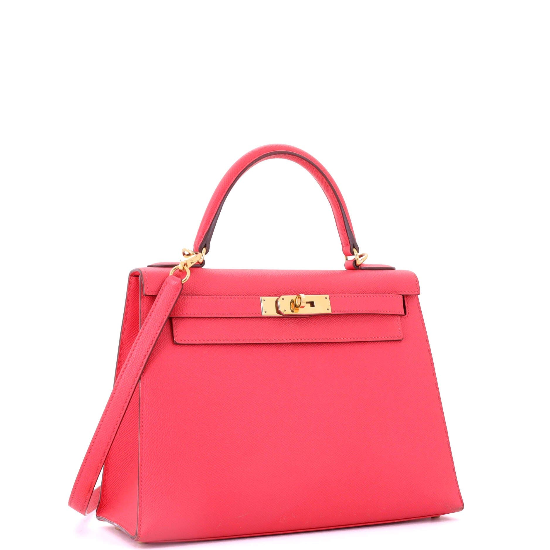 Pre-Owned Hermes Kelly Handbag Pink Epsom with Gold Hardware 28, Alternate, color, 