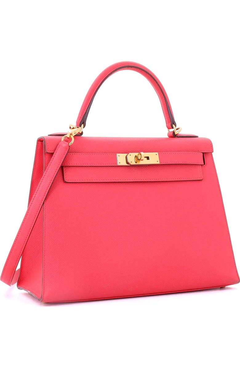 Pre-Owned Hermes Kelly Handbag Pink Epsom with Gold Hardware 28, Alternate, color,