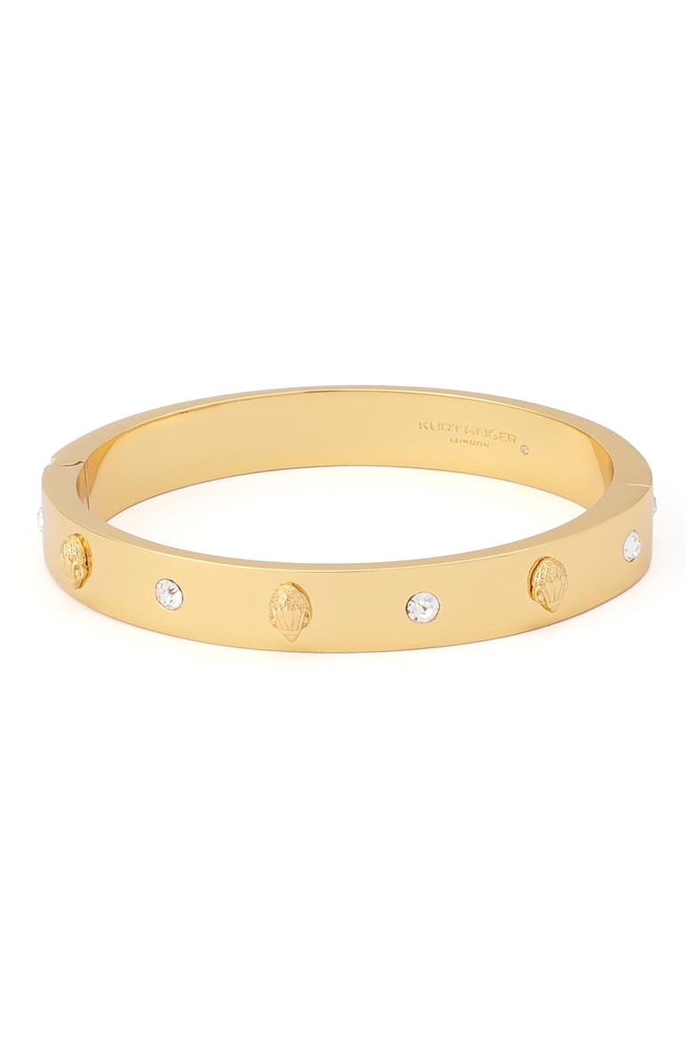 Crystal Hinge Bangle, Alternate, color, SHINY GOLD