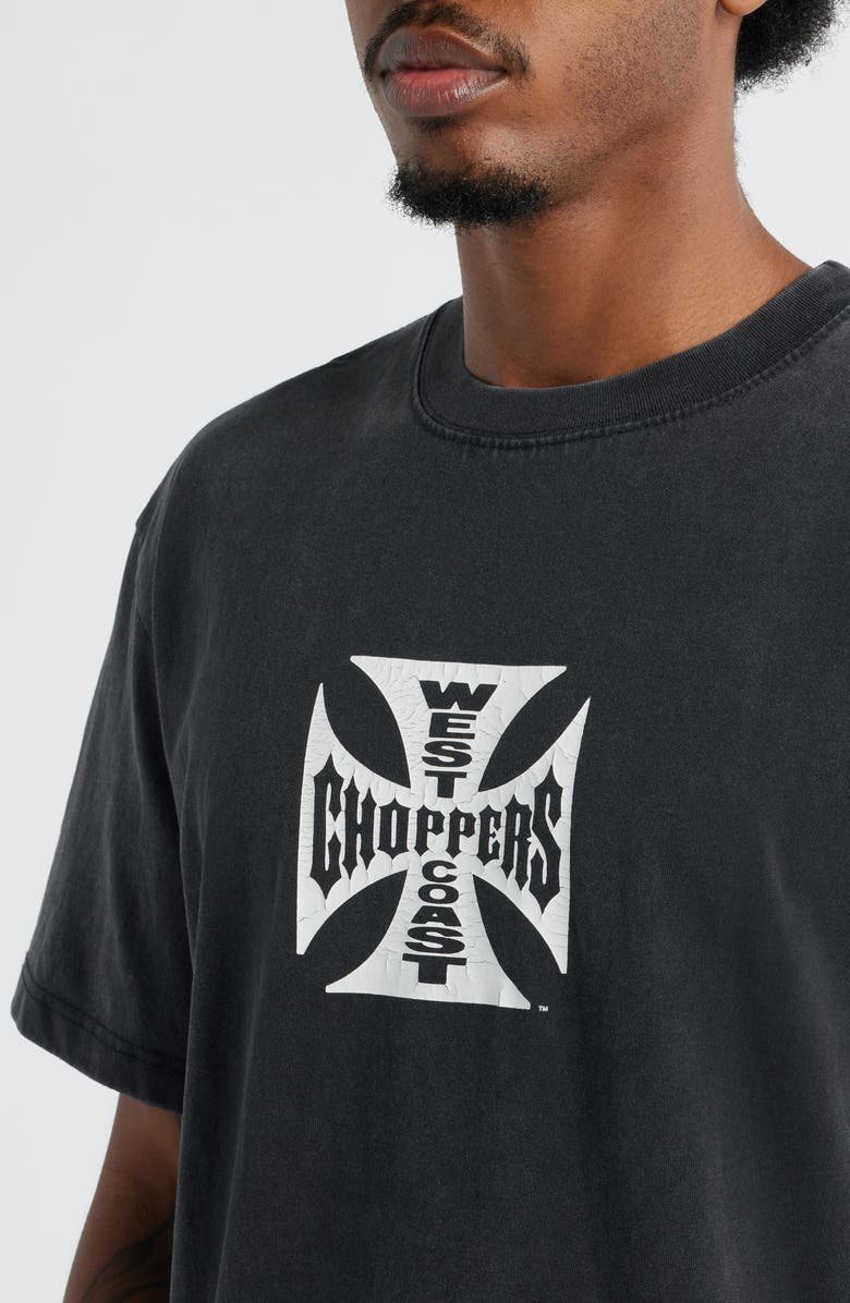 ID Supply Co West Coast Choppers Cotton Graphic T-Shirt, Alternate, color, Washed Black