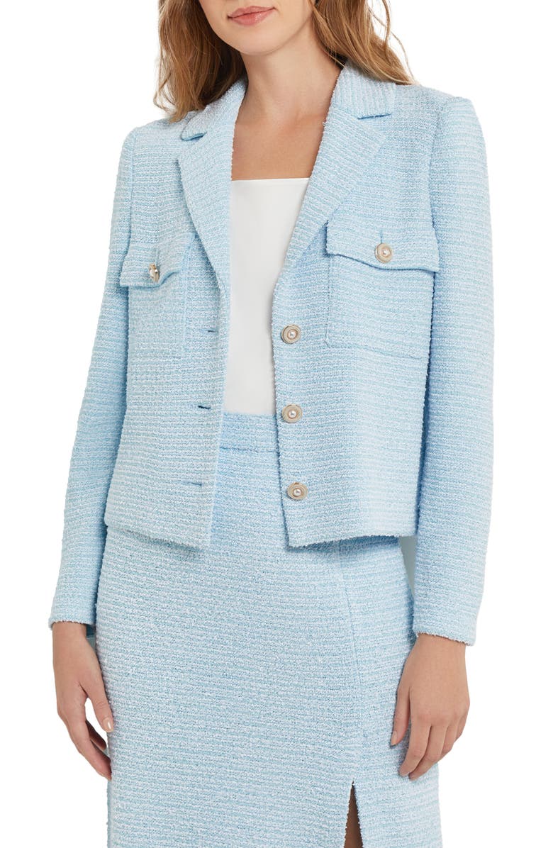 Misook Tweed Jacket, Main, color, 