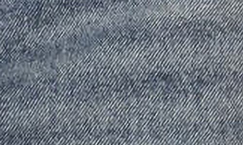 Edikted Casey Lace-up Denim Miniskirt In Blue-washed