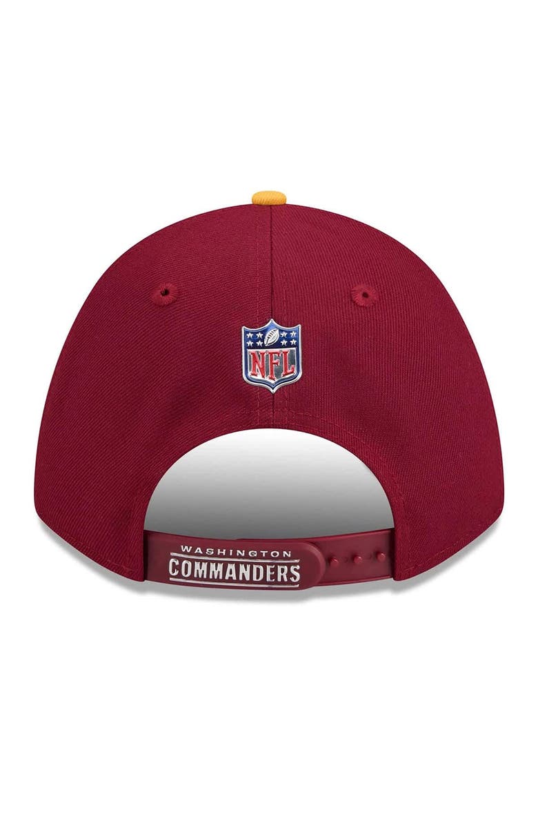New Era Men's New Era  Burgundy/Gold Washington Commanders 2026 NFL Draft 9FORTY M-Crown Adjustable Hat, Alternate, color, Burgundy