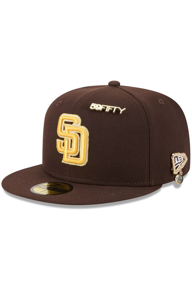 Men's New Era  Brown San Diego Padres 2025 59FIFTY Day 59FIFTY Fitted Hat with Pins, Main, color, Brown