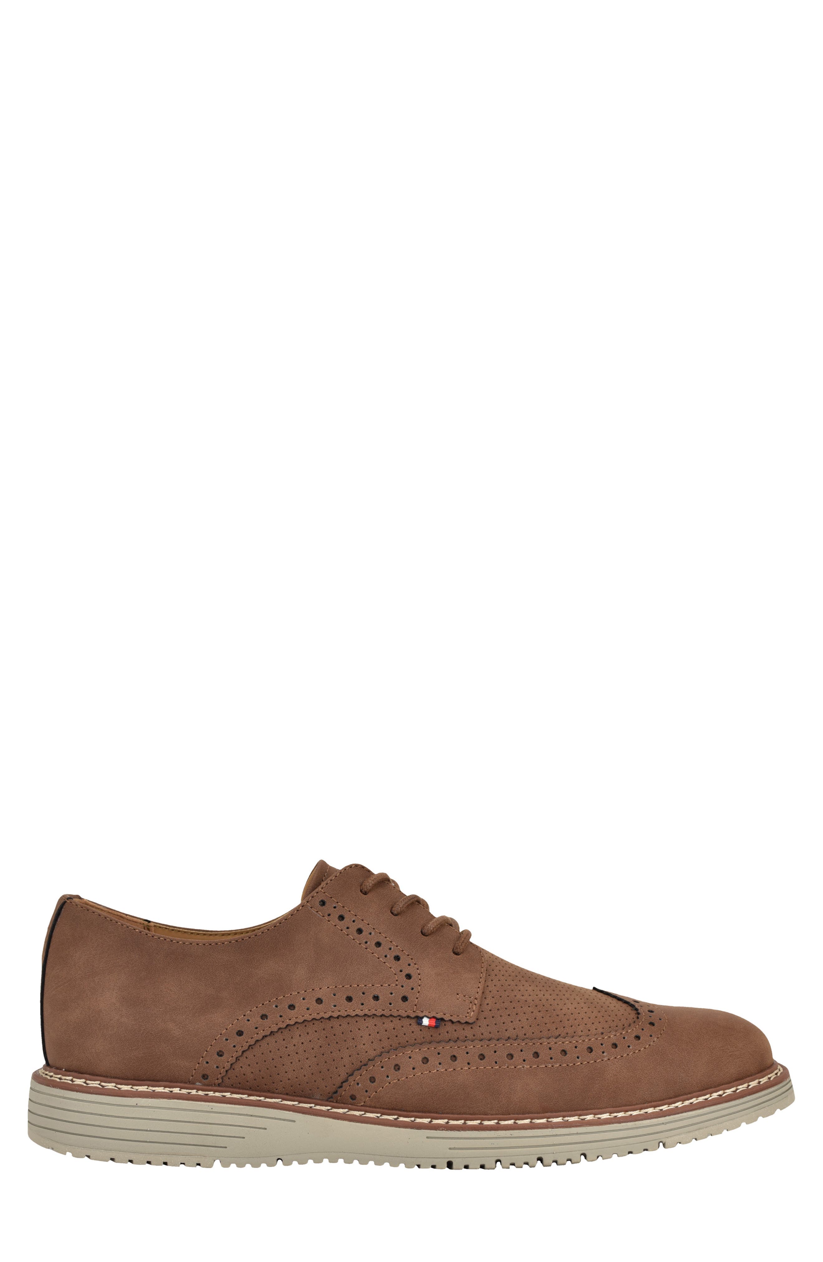 Tommy Hilfiger Hinede Wingtip Derby, Alternate, color, Brown