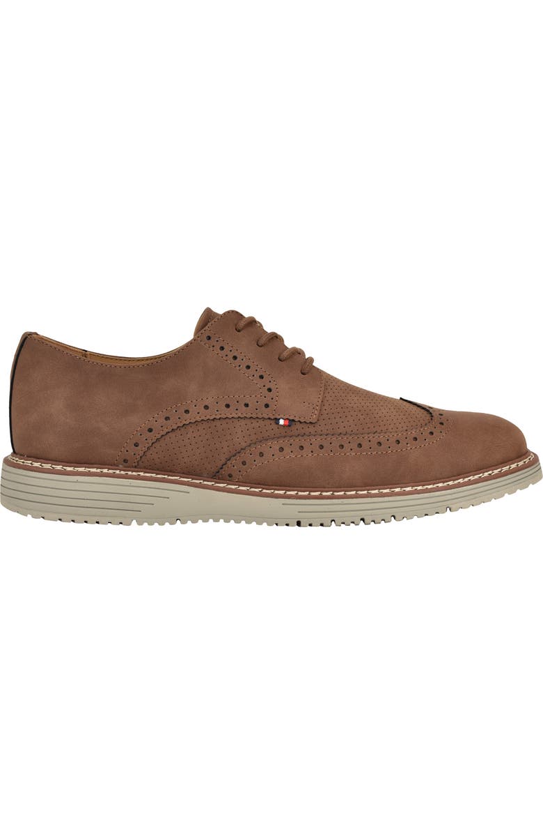 Tommy Hilfiger Hinede Wingtip Derby, Alternate, color, Brown