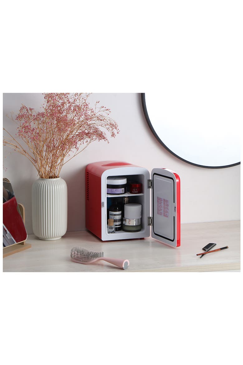 6-Can Mini Fridge - Red, Alternate, color, RED