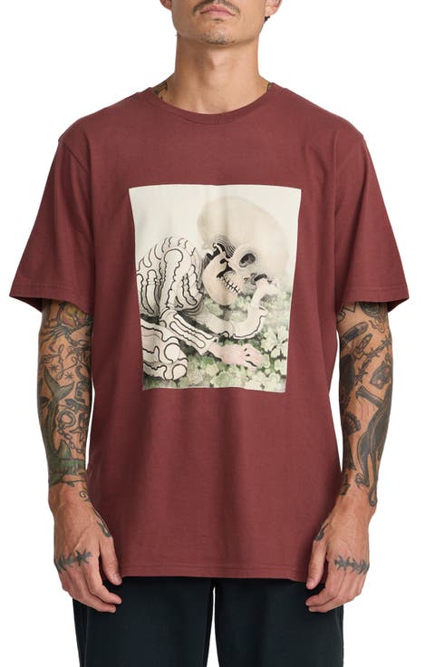 Sleepy Skeletons ANP Cotton Graphic T-Shirt