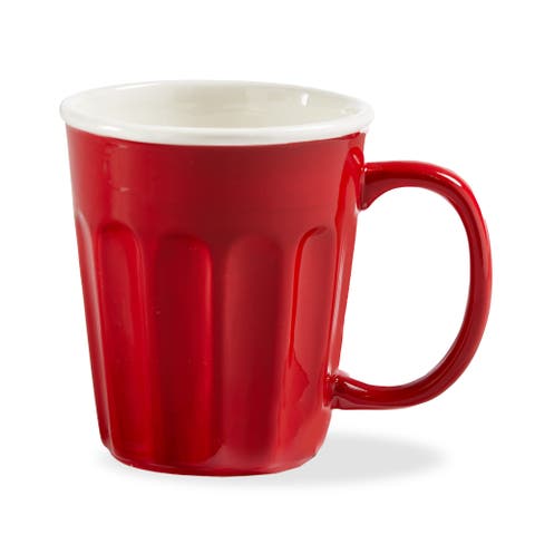 Party Cup Mug Red Earthenware Summer