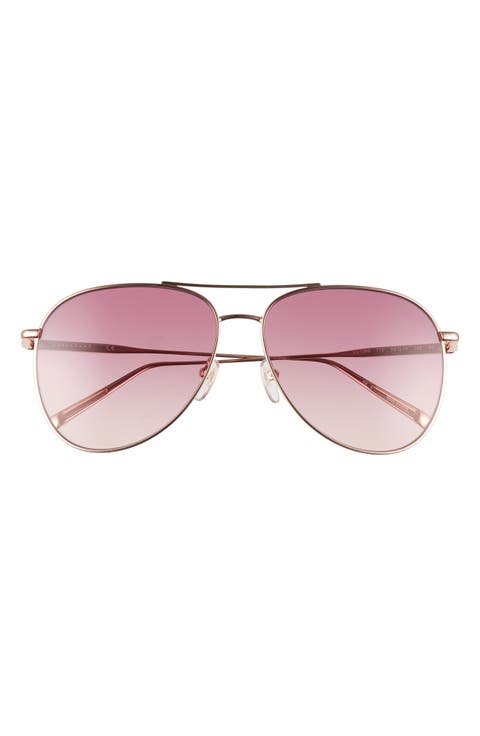 Classic 59mm Gradient Aviator Sunglasses