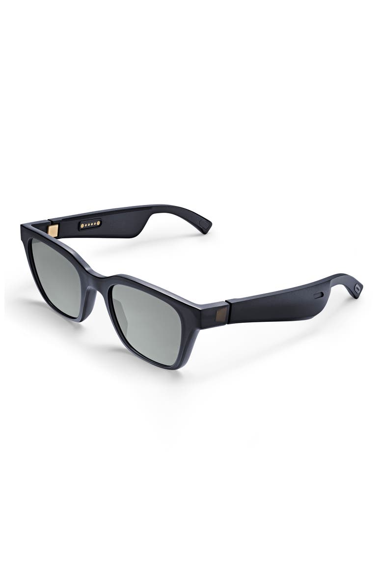 Frames Alto Medium/Large 52mm Audio Sunglasses, Main, color, BLACK