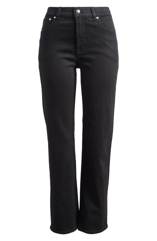 Madewell Kick Out High Waist Crop Jeans In Black