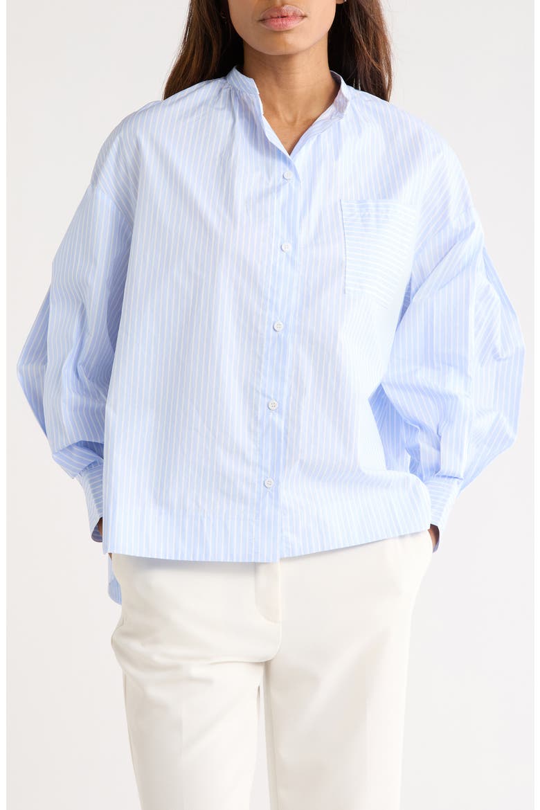 Ariana Woven Top, Main, color, BLEU CLAIR