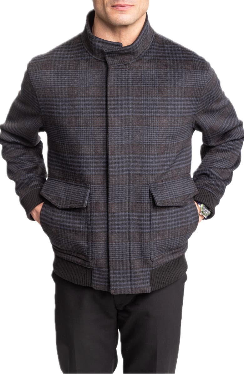 Hart Schaffner Marx Genesee Plaid Jacket, Main, color, Espresso Plaid