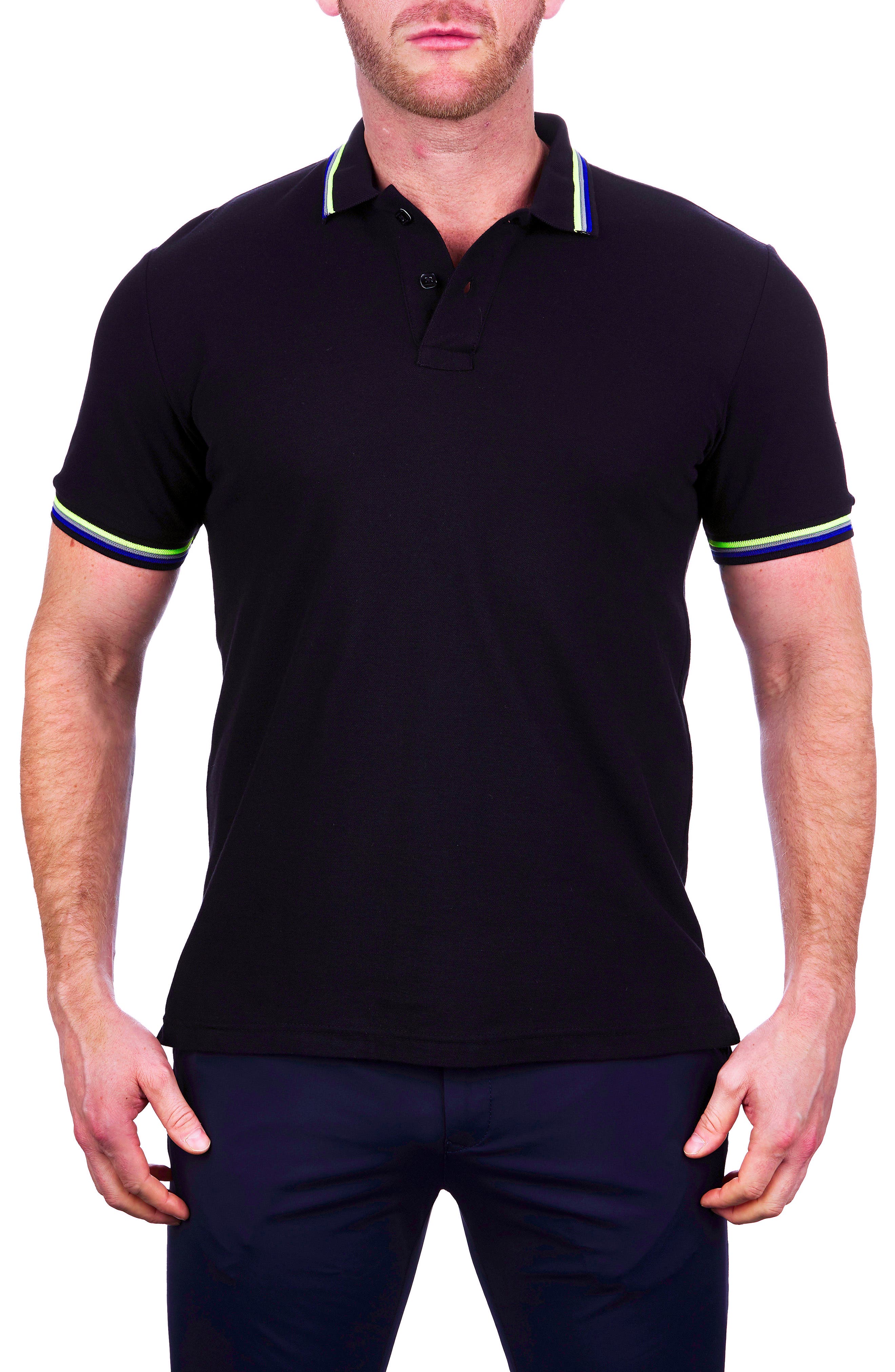 Maceoo MozartTip Black Piqué Polo