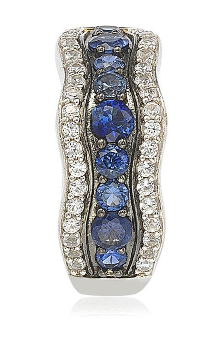 SUZY LEVIAN Sapphire & Diamond Wave Ring, Alternate, color, Blue