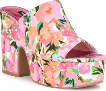 人気!【NINE WEST】Olley プラットフォーム スライド サンダル Nine West Olley Platform Slide Sandal (Women) | Nordstrom
