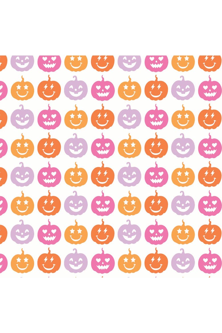 Anna Women's Longsleeve Top Short Set, Alternate, color, Preppy Pumpkins Bright