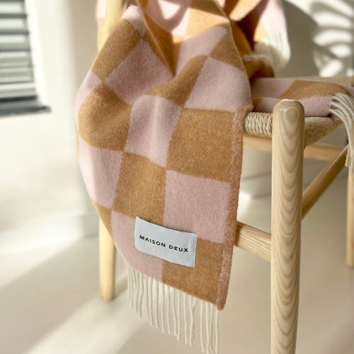 Maison Deux Checkerboard Blanket In Multi