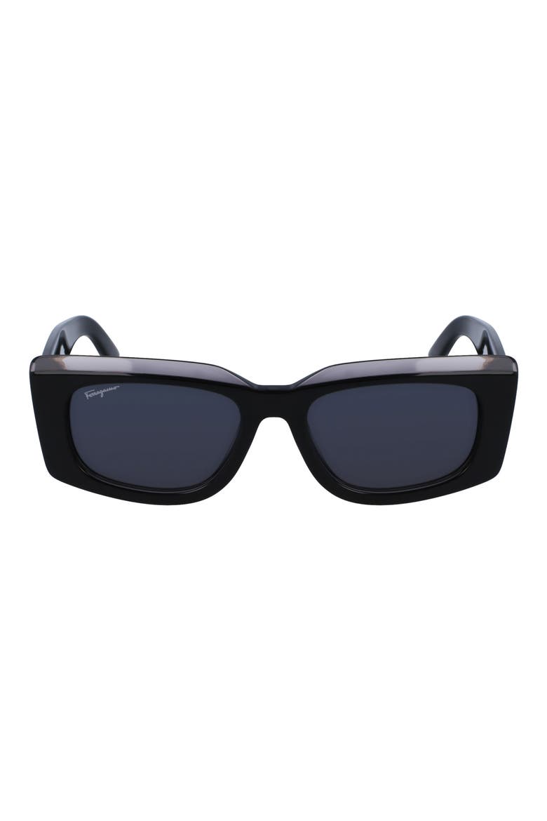 54mm Rectangular Sunglasses, Main, color, DARK GREY/ GREY