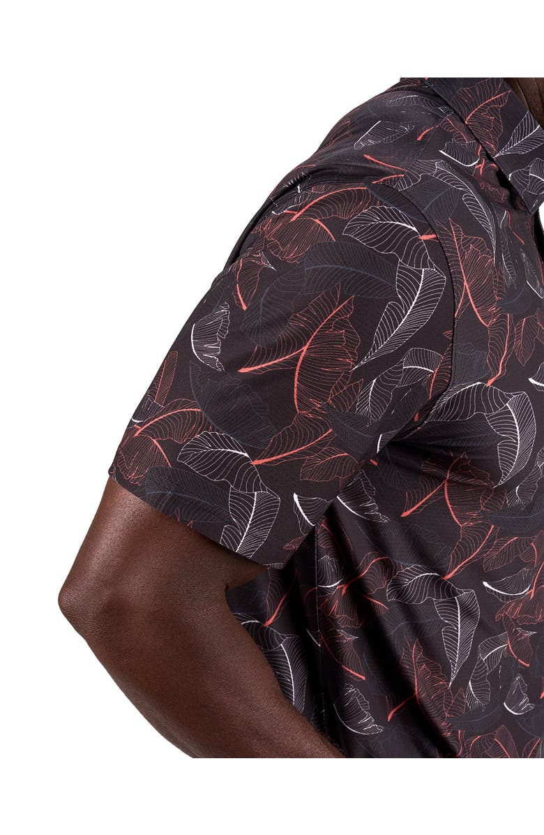 Black Clover Tropical Luck Polo, Alternate, color, Black