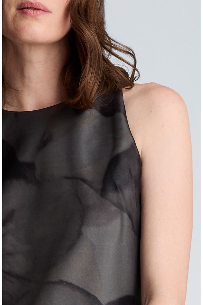 Sheer Overlay Dress, Alternate, color, BLACK