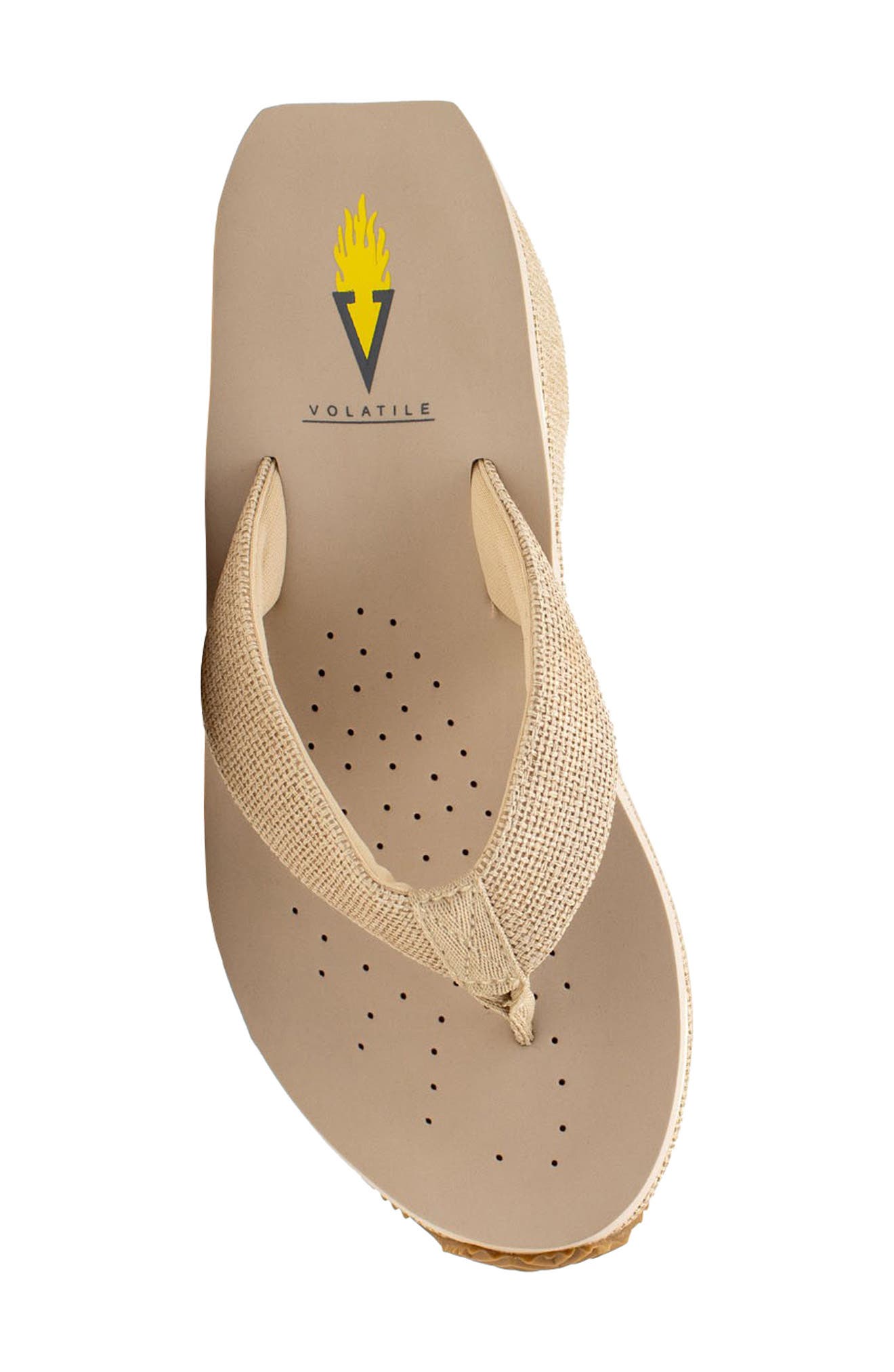 Volatile Lantern Platform Wedge Flip Flop, Alternate, color, 