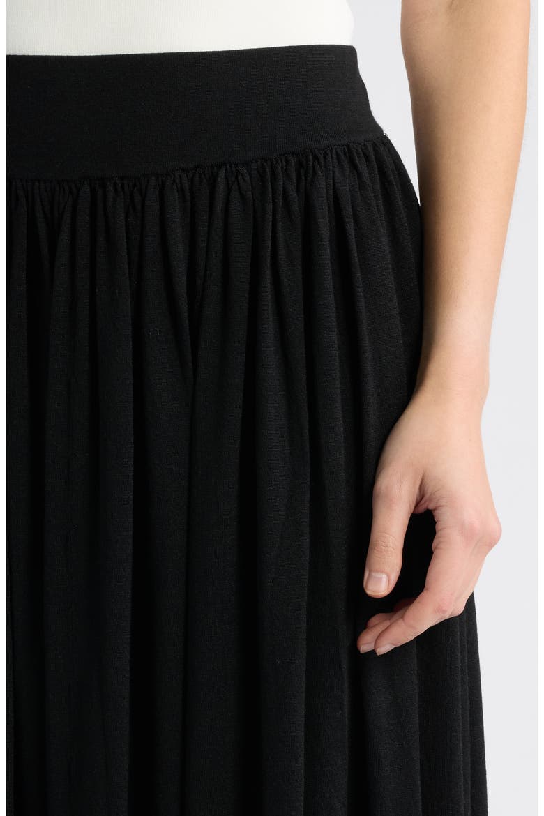 Semisheer Knit Maxi Skirt, Alternate, color, BLACK