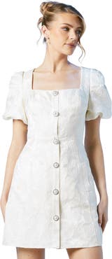 Coast Jewel Button Bridal Mini Dress
